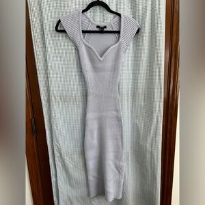 Forever 21 Light Blue Ribbed Knit Dress